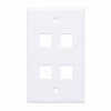 Intellinet 163316 pinta-asennettava kotelo 4 Keystone-moduulille, valkoinen