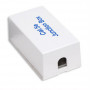Intellinet 504904 Cat5e UTP Keystone -liitin, 90 asteen LSA-leikkausliitintekniikka, valkoinen