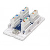 Intellinet 504904 Cat5e UTP Keystone -liitin, 90 asteen LSA-leikkausliitintekniikka, valkoinen