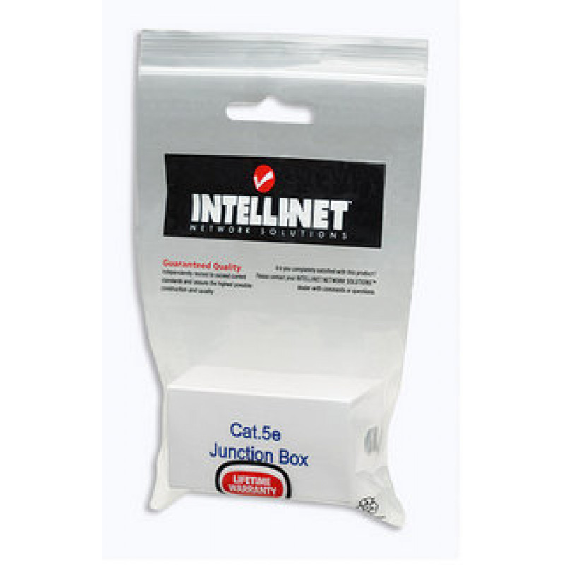 Intellinet 504904 Cat5e UTP Keystone -liitin, 90 asteen LSA-leikkausliitintekniikka, valkoinen
