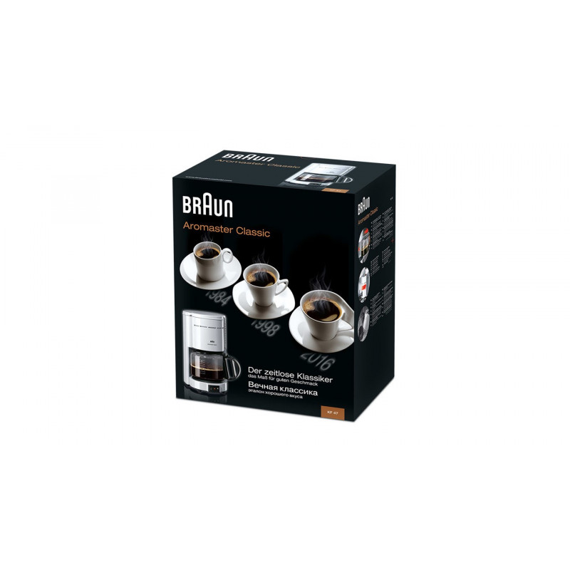 Braun KF 47/1 WH suodatinkahvinkeitin, 1000 W, valkoinen