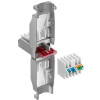 Techly 105889 työkaluton RJ45 Cat6 STP -modulaariliitin, 1G, suojattu, läpinäkyvä