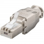 Techly 105872 RJ45 Cat6a 10G työkaluton modulaarinen liitin, STP