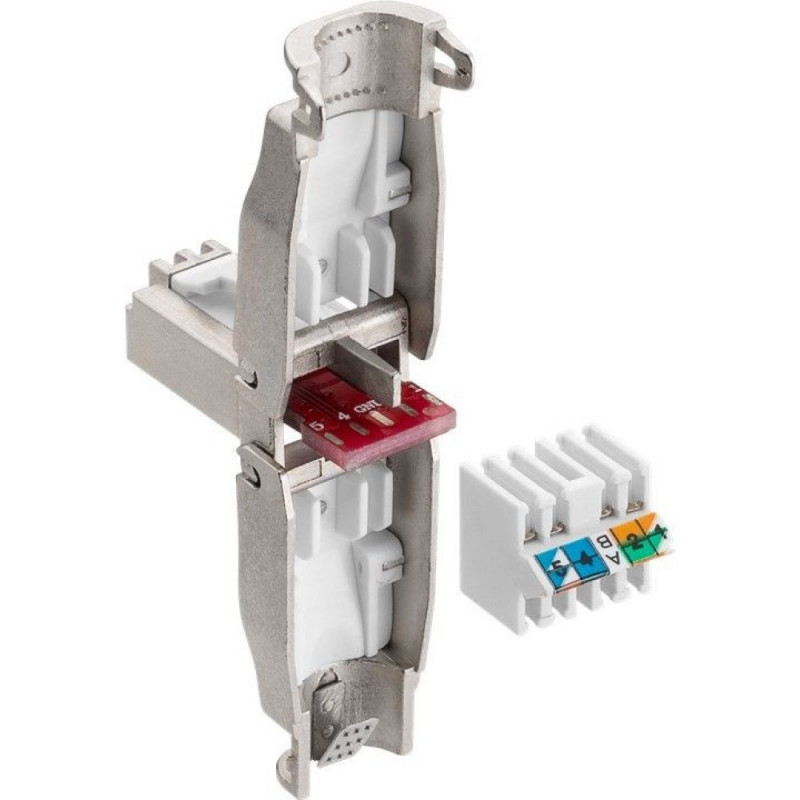 Techly 105872 RJ45 Cat6a 10G työkaluton modulaarinen liitin, STP