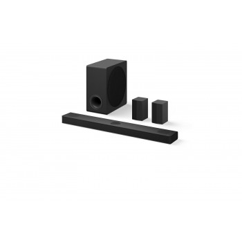 LG DS80TR 5.1.2-kanavainen Dolby Atmos -soundbar langattomalla subwooferilla ja langattomilla takakaiuttimilla, 480 W, musta