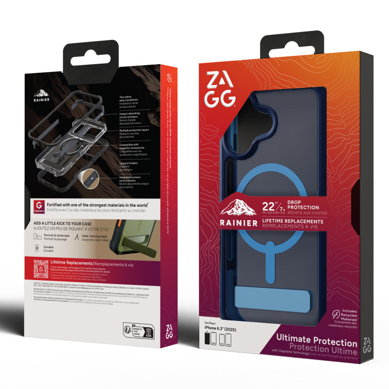 ZAGG Rainier Snap -kotelo iPhone 17 - Cobalt Horizon