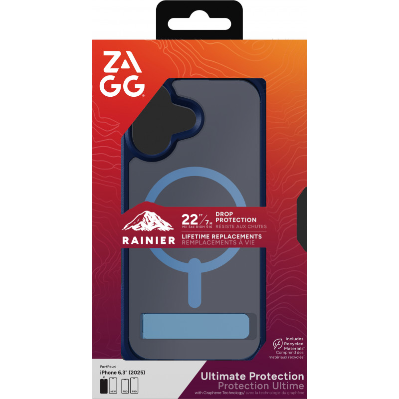 ZAGG Rainier Snap -kotelo iPhone 17 - Cobalt Horizon