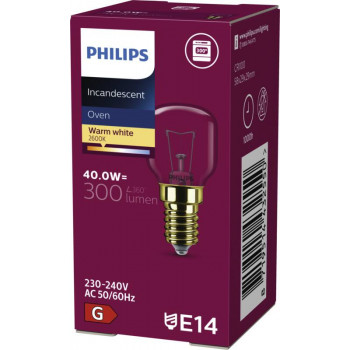 Philips PHI App 40W E14 230-240V T29 uunilamppu päärynänmuotoinen