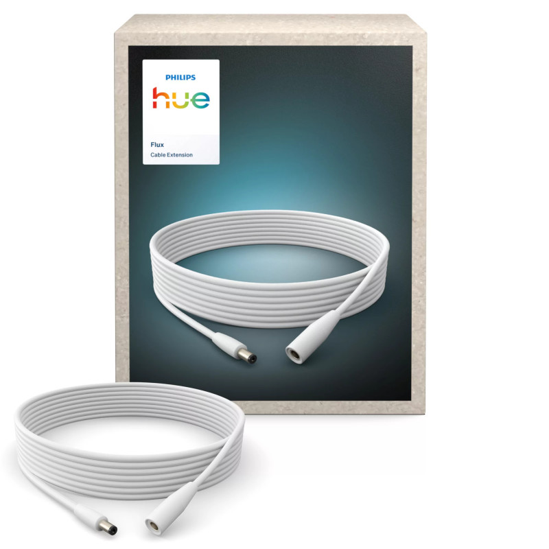 Philips Hue Flux jatkokaapeli virtalähteelle EU/UK/ANZ, 2,5 m, musta