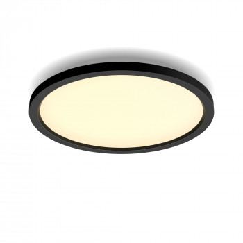 Philips Hue Aurelle pyöreä paneelivalaisin musta - älykäs LED-kattovalaisin, valkotasapaino, 2200 lm, Bluetooth & Zigbee