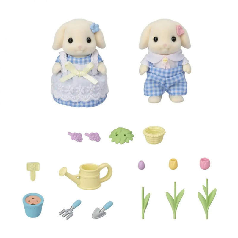 EPOCH Sylvanian Families - kukka- ja puutarhaleikkisarja hahmoilla