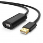UGREEN US121 aktiivinen USB 2.0 -jatkokaapeli 5m musta