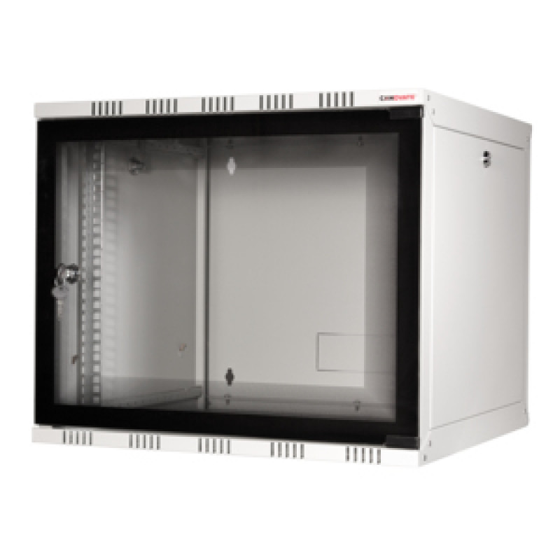 Logilink 19 tuuman seinäkotelo SOHO Box 6U 540*550, Flatpack, harmaa