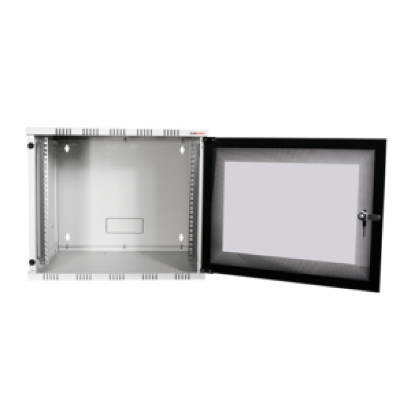 Logilink 19 tuuman seinäkotelo SOHO Box 6U 540*550, Flatpack, harmaa