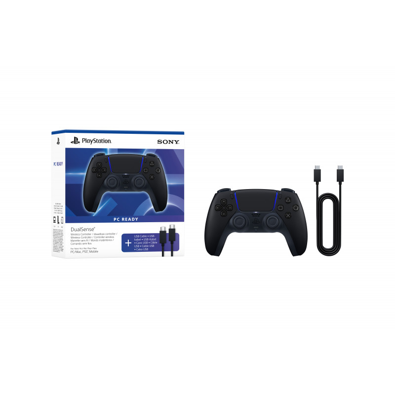 Sony PS5 DualSense langaton ohjain keskiyönmusta USB PC