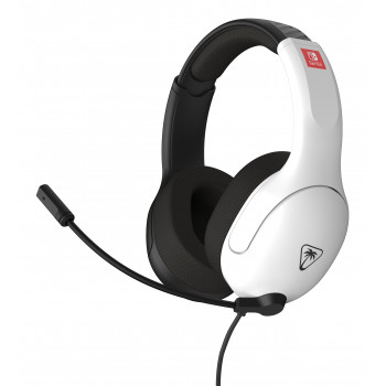 Turtle Beach Airlite Fit -kuuloke NS musta & valkoinen - langallinen over-ear-pelikuuloke flip-to-mute-mikrofonilla