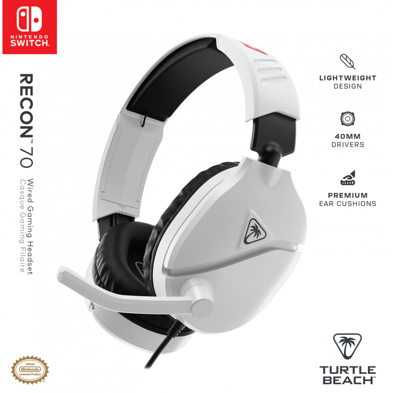 Turtle Beach Recon 70 NS White pelikuulokemikrofoni (TBS-8001-15)