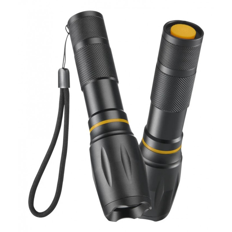 Hama W200 2-in-1 LED-taskulamppu, 200 lm, zoom-tarkennus, 3 tilaa, musta