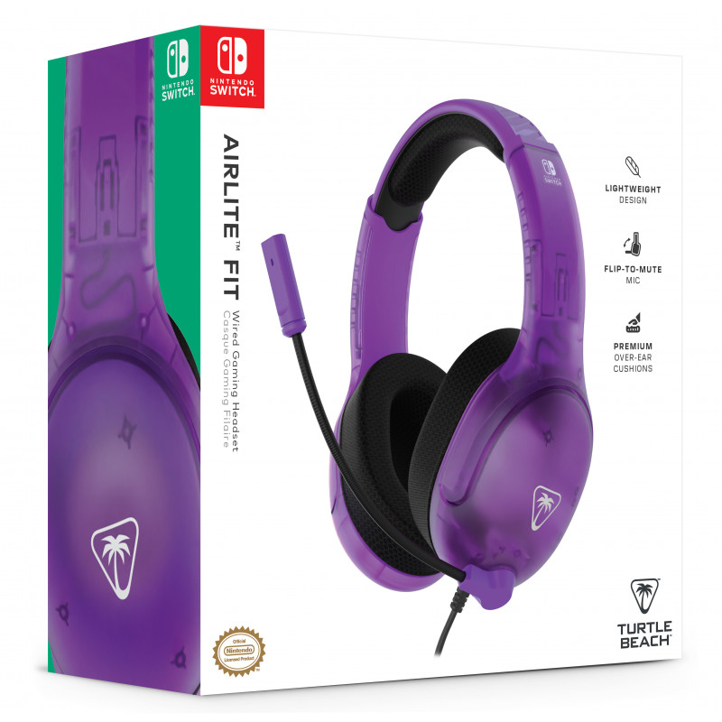 Turtle Beach Airlite Fit langallinen pelikuuloke Nintendo Switchille - Ghost Lila TBS-8002-45
