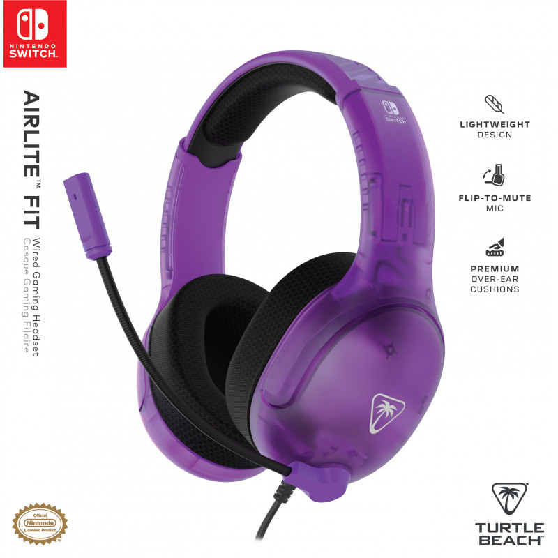 Turtle Beach Airlite Fit langallinen pelikuuloke Nintendo Switchille - Ghost Lila TBS-8002-45