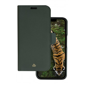 dbramante1928 New York Flip -kotelo Apple iPhone 14 Pro - Evergreen - kestävä täysnahka