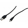 EXERTIS CONNECT Mini USB 2.0 -kaapeli, USB-A uros – USB Mini-B 5-pin uros, 1,0 m, musta 532516