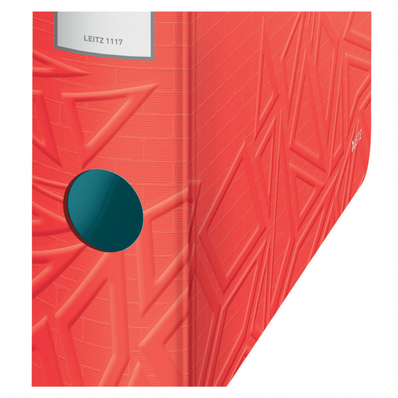 LEITZ Active Urban Chic arkistokansio, 180°, 65 mm, vaaleanpunainen, A4, polyfoam, duo-ilme, pyöreä selkä 1117-00-20