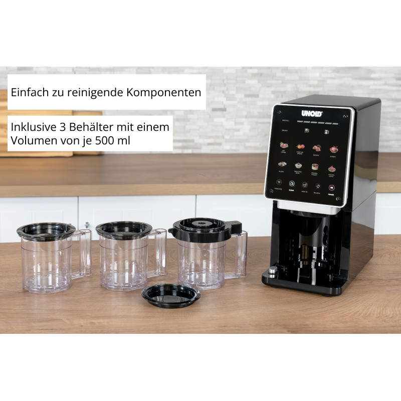 Unold 48805 Cream Dream Jäätelökone 0,5 L, musta