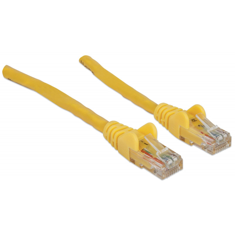 Intellinet Cat6 UTP -verkkokaapeli, 2 x RJ-45, valettu, 7,5 m, keltainen (342391)