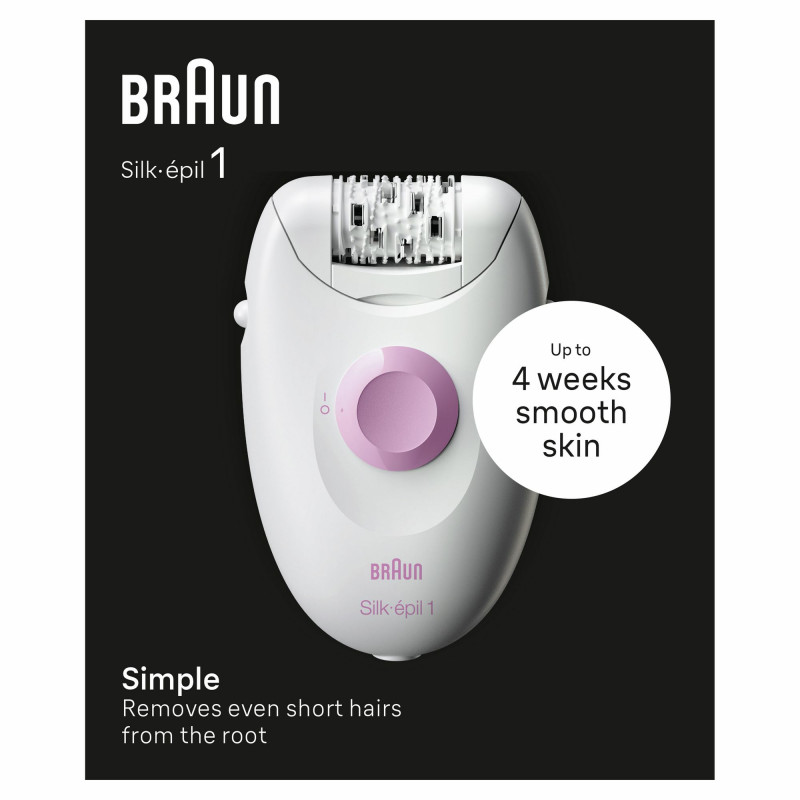 Braun Silk-épil 1 SE1-000 epilaattori (valkoinen/pinkki) 7500435224949