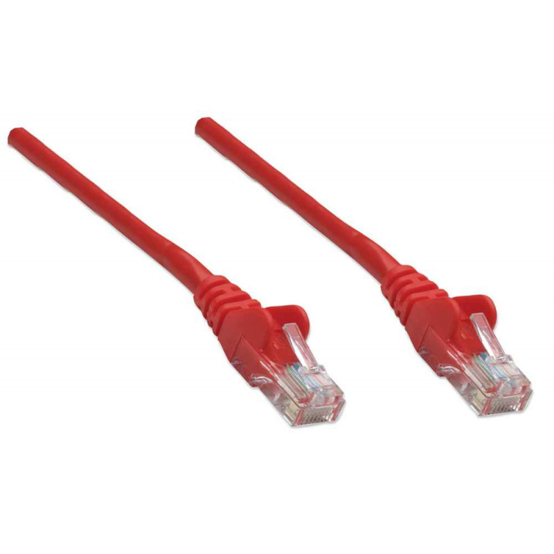 Intellinet Cat6 UTP patch-kaapeli, RJ45, valettu, 1,5 m, punainen 342155