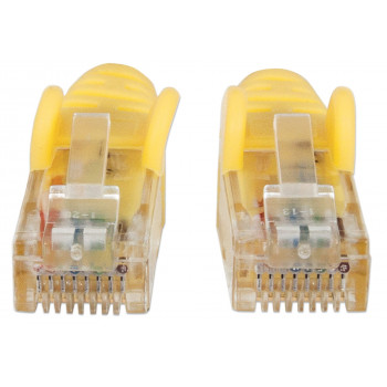 Intellinet Cat6 UTP patch-kaapeli, 2 x RJ45, valetut taittumissuojat, 15,0 m, keltainen (342407)