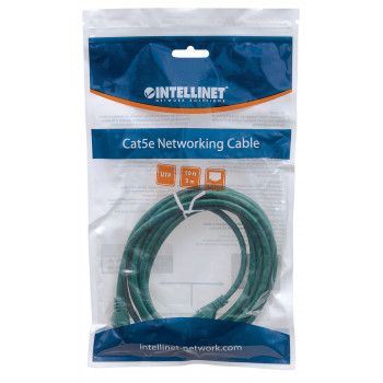 Intellinet Cat6 UTP patch-kaapeli, RJ45, valettu, 7,5 m, vihreä 342520