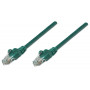 Intellinet Cat6 UTP -verkkokaapeli, 2 x RJ-45, valettu, 5,0 m, vihreä (343718)