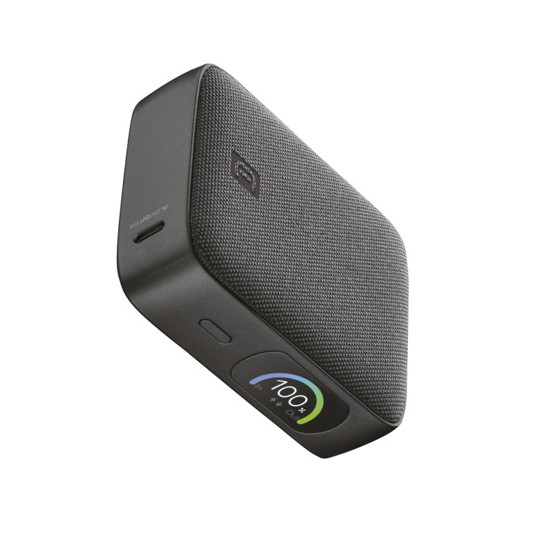Cellularline Powerview IQ varavirtalähde 10000 mAh, 45 W, USB-C / USB-A, IQ-näyttö 61435
