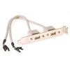 ACT SB2400 8-osainen pistorasialista 2 USB-A-latausliitännällä, 1,5 m kaapeli, musta
