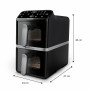 Philips Ovi Stacked Dual Basket 4000 kuumailmafriteerauskeitin 9L 2700W musta & hopea NA461/00