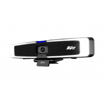 AVer VB130 4K USB-videoäänipalkki älykkäällä valaistuksella, 4x digitaalinen zoom, 120° kuvakenttä, tekoälyautomaattiseuranta, beamforming-mikrofoni, 10W-kaiutin, PoE+