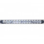 Dexlan 48-porttinen Keystone-moduulikannatin, 19 inch 2U, musta RAL 9005 258152