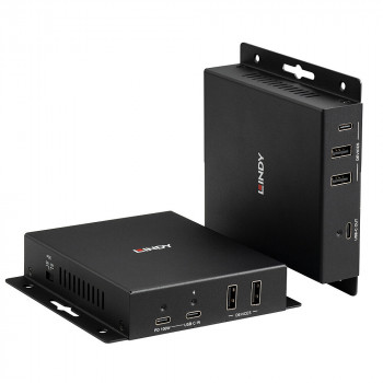 Lindy 100m Cat.6A Type-C 4K60 video- ja data-HDBaseT 3.0 jatko (39347)