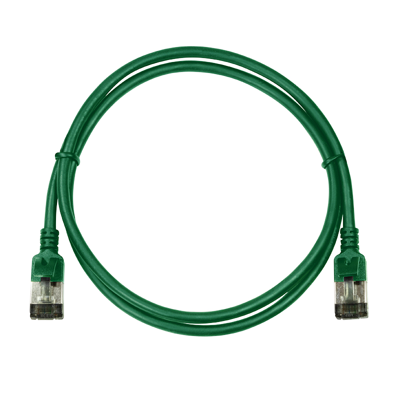 LogiLink SlimLine Cat 6a STP -verkkokaapeli RJ-45 5 m vihreä RAL 6029 CQ9075S