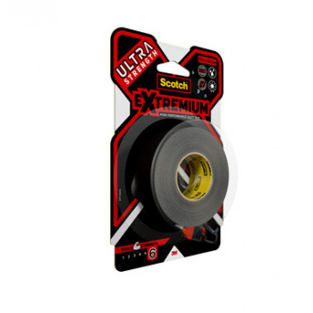 3M Extremium musta nippu- ja korjausteippi UV-kestävä vedenkestävä 10 m x 24 mm 6 rullaa 7100207215