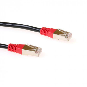 ACT 2m LSZH F/UTP Cat5e crossover-patchkaapeli, musta IB5102