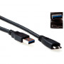 ACT Advanced Cable Technology SB3031 USB-A - Micro-USB B kaapeli 2m musta