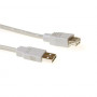 ACT SB2199 USB 2.0 -jatkokaapeli 1 m norsunluu USB-A-pistoke USB-A-liitäntään