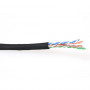 ACT CAT6 U/UTP patch-kaapeli, säie, musta, 100 m rulla (EP890H)