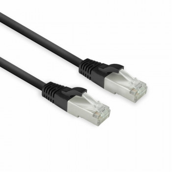 ACT FB8130 CAT8 U/FTP LSZH slimline patch-kaapeli 0,15 m musta