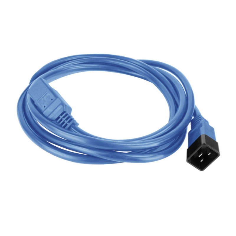 ACT virtajohto C20–C21 IEC 60320 sininen 1,5 m (AK5366)