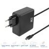 ACT USB-C kannettavan tietokoneen laturi 100W Power Delivery -profiileilla, 2 m (AC2015)