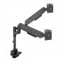 ACT AC8330 Office Solid Pro kaksoisnäyttövarsi, kaasujousi, tankoasennus, enintään 34"